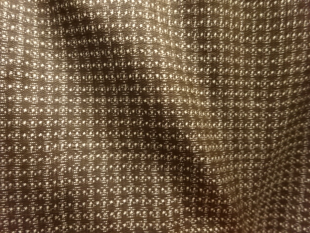 JAPANESE KIMONO / ANTIQUE MENS KIMONO / SILK / DORO OSHIMA TSUMUGI / WOVEN ABSTRACT GRID
